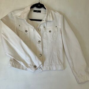 VN Jeans women’s white cropped denim jacket SMALL